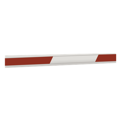 428064 - Brazo Rectangular para Barrera / 7 m (23 ft) / Aluminio de Alta Resistencia / Bandas Reflectantes