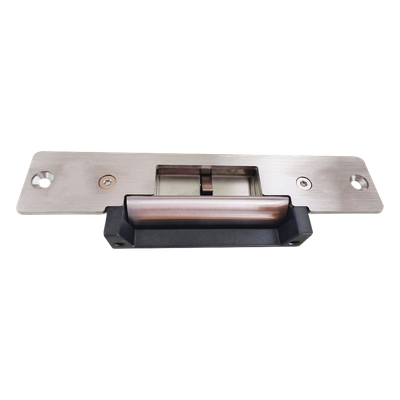 PRO138CS - Contrachapa Eléctrica / Fuerza de Sujeción 500 kg / 12 VCC / Sensor de Puerta NO/NC/COM / Modo Falla Seleccionable / -10 a 55°C / Uso Interior