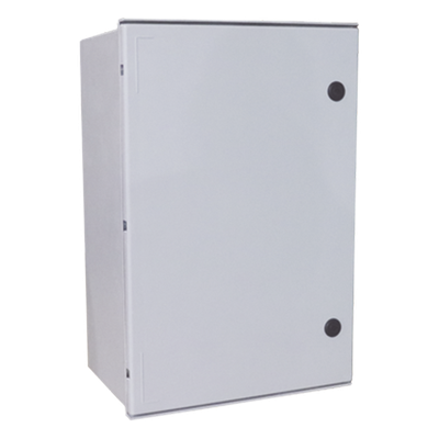 PST-80100-30P - Gabinete Exterior / Poliéster IP65 / 800 x 1000 x 300 mm / Placa Trasera Incluida / Cerradura con Llave / Montaje Poste o Pared