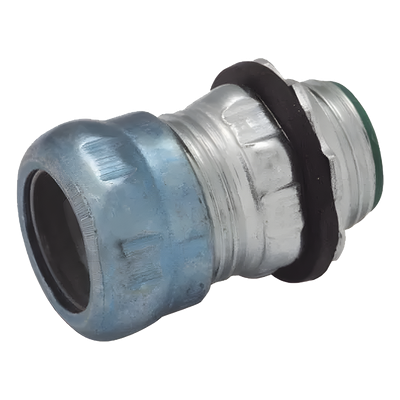 HUB-2916RT - Conector de Compresión / Acero Galvanizado / 1 1/2 in / Impermeable / Pared Delgada