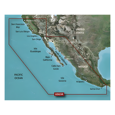 10-C0722-20 - Mapa HXUS021R California - México.
