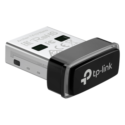 ARCHER-TX1U-NANO - Adaptador USB Wi-Fi 6 / 287 Mbps / 2.4 GHz / Nano 17.5 × 15.8 × 7.1 mm / MU-MIMO / OFDMA / Driver Pre-cargado