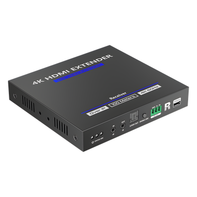 TT592RX - Receptor HDMI IP / 4K@60Hz / Cero Latencia / Extensión 100 m (328.1 ft) / Cat 6/6a/7 / Audio 7.1 / IR Bidireccional / ARC / HDMI Loop Out