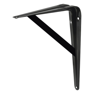 SYS-137824 - Ménsula de Acero Reforzado / 10" x 16" (25 x 40 cm) / Espesor 3.8 mm / Capacidad 250 kg / 6 Puntos de Sujeción / Pintura Electroestática