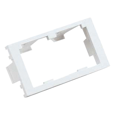 CHF2MIW-X - Inserto Plano de 1/3, Espacio para Dos Módulos Mini-Com®, Color Blanco Mate