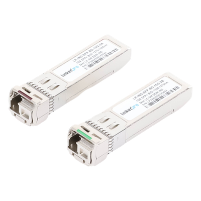 LP-IND-SFP-BD-10G-3 - Transceptor Óptico Industrial SFP+ / 10 Gbps / Monomodo 1270/1330 nm / LC/UPC Simplex / Hot-Pluggable / 3 km (9842.5 ft) / 2 Piezas / Rango Industrial -40 a 85°C