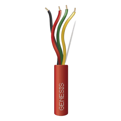 4514-1004 - Cable Plenum para Alarmas Contra Incendio / 4 Conductores 14 AWG / 305 m (1000 ft) / FPLP-CL3P / FT6 / Resistente al Fuego