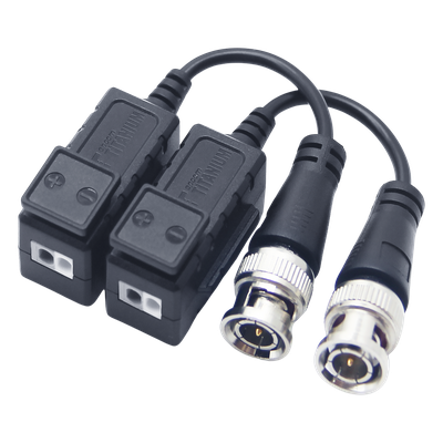 TT101FPTURBOP - Kit de Transceptores / Terminal PUSH SUPERIOR / Protección de Sobrecarga / 4K 5MP / COAXITRON / Audio por Coaxial / 164 pies IR