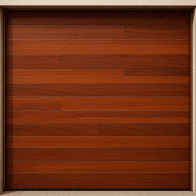 APDOOR-88GF - Puerta de Garage / Estilo Americano / Acabado Laminado Madera Clara / 8x8 Pies (2.4x2.4 m) / Panel Calibre 26 / Poliuretano 42mm