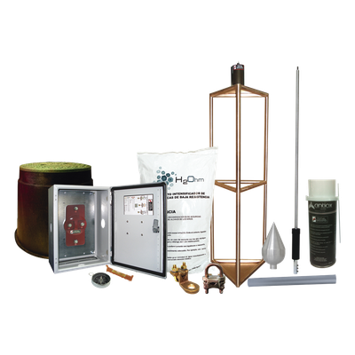 KITMASTER05T - Kit Pararrayo con Accesorios de Instalación en Torre para Protección de 300 m de Diámetro.e
