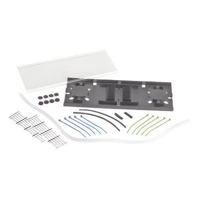 FST24S - Charola de Empalme para Fibra Óptica / 24 Empalmes de Fusión o Mecánicos / 144 Empalmes Ribbon / 4.4 x 10.1 x 0.37 pulgadas