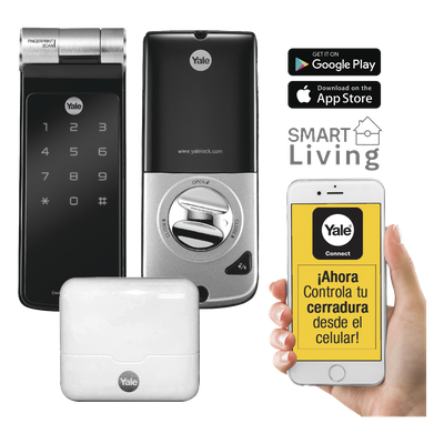 MX89368 - Kit de Hub con Cerradura Inteligente / Código PIN / Biometría / Control Smartphone / WiFi / Hasta 16 Dispositivos