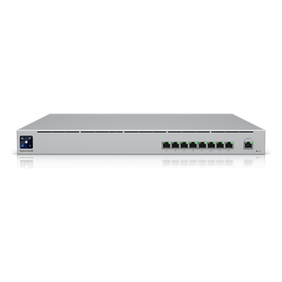 USW-MISSION-CRITICAL - Switch PoE Administrable / 8 Puertos PoE+ y PoE++ / 120 W Totales / Batería UPS 368 Wh / 2 Salidas AC 230 V / Rack 1U