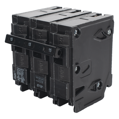 Q315 - Interruptor Automático Enchufable / 3 Polos / 15 A / 240 V AC / Capacidad Interruptiva 10 kA / UL 489 / Distribución Trifásica