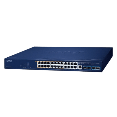 GS-4210-16UP8T4X - Switch Gestionado PoE++ / 16 Puertos Gigabit PoE++ 95W / 8 Puertos Gigabit / 4 Puertos 10G SFP+ / Presupuesto PoE 420W / L2/L4 / ERPS / Rack 440 mm (17.3 in)