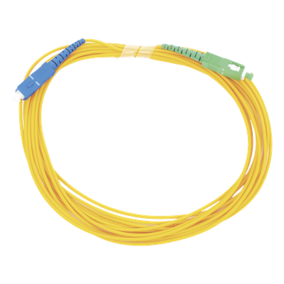 LP-FO-SCU-SCA-05 - Jumper de Fibra Óptica / Monomodo OS2 G.652D / SC/UPC-SC/APC / Simplex 2mm / 5 m (16.40 ft) / PVC Amarillo