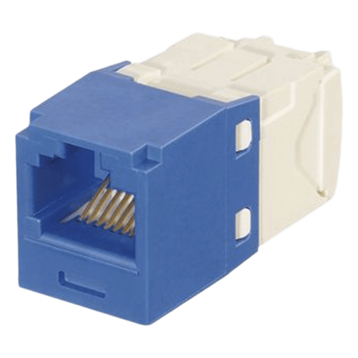 CJK688TGBU - Módulo Jack RJ45 / Cat 6 / Terminación TG sin herramienta / Mini-Com con llaveado por color / UTP / 22-26 AWG