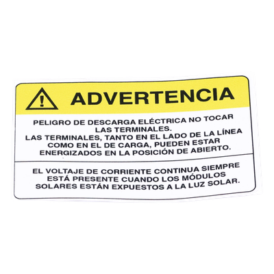PVLWARNING/20 - Etiqueta de Videovigilancia / Vinil Adhesivo Mate / 12 x 18 cm / Paquete 10 unidades / 4.7 x 7.1 pulgadas