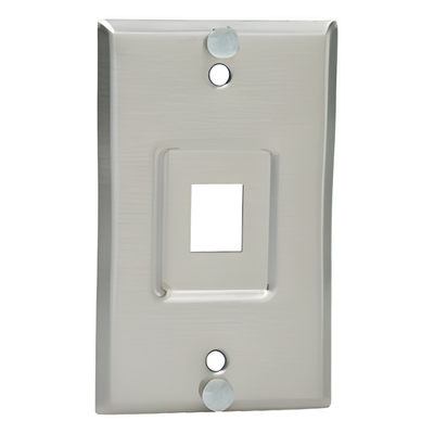 KWPY - Placa de Pared Telefónica, Salida de 1 Puerto Keystone, de Acero Inoxidable