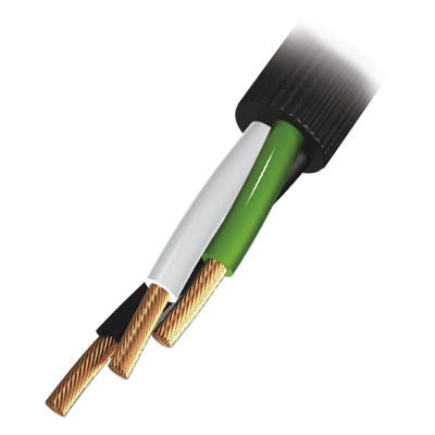 RQ37/100M - Cable de Uso Rudo / 3 Conductores / Calibre 14 AWG / 600 V / Rollo 100 m (328 ft)
