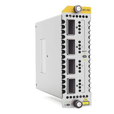 AT-XEM2-4QS - Módulo de expansión / 4 puertos 40GbE QSFP+ / Layer 3+ / Apilable / 8 bahías de alta velocidad