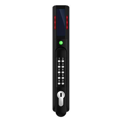 ACF06 - Chapa de Seguridad Electrónica / Doble Autenticación RFID y PIN / Lector Dual 125 kHz y 13.56 MHz / Sensor de Humedad Integrado / 200 Usuarios / LED de Alertas