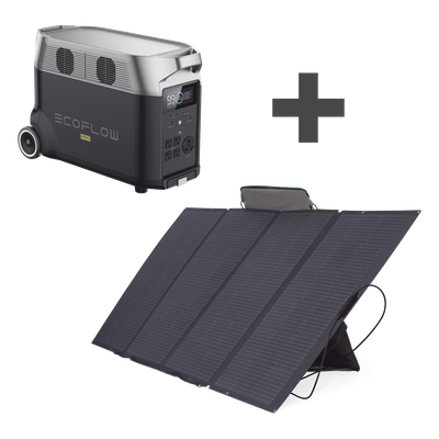 DLTPRO-KIT - Kit Estación de Energía Portátil / 3600Wh LFP / 5 Salidas CA 3600W / Panel Solar Flexible 400W / WiFi+Bluetooth / 635x285x416 mm / 27 lbs