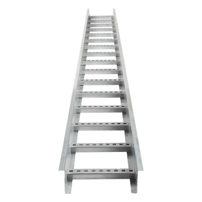 CH-E89PX12AK - Escalera de Aluminio Portacables / Perfil Z / Peralte 3 1/4" / Paso 9" / Ancho 12" / 3.66 m (12 ft) / Capacidad 274 Cables / Carga 74.4 kg