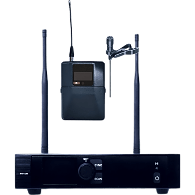 EP591U/59L - Sistema de Micrófono Inalámbrico | Receptor Un Canal U-Band 540-690 MHz | Micrófono de Solapa Digital | Modulación PI/4-DQPSK | Pantalla TFT-LCD 2.2" | Encripción de Audio | Autonomía >10 Horas