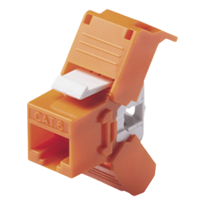 LP-KJ-6A-04 - Módulo Jack Keystone / Cat6A / RJ45 / Sin Blindaje / 750 Conexiones / UL94V-0