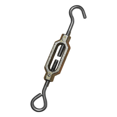 TEN3/16Z - Tensor para Cerca Eléctrica / Resistencia 70 kg / Resistencia Eléctrica 0.4 Ohm / Acabado Tropicalizado / Gancho Calibre 10 / Cuerda UNC Cromo Duro