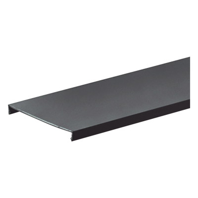 C1BL6 - Tapa para Canaleta Ranurada / 32 mm Ancho / 1828.8 mm (6 ft) Largo / PVC Sin Plomo / UL94 V-0 / Negro