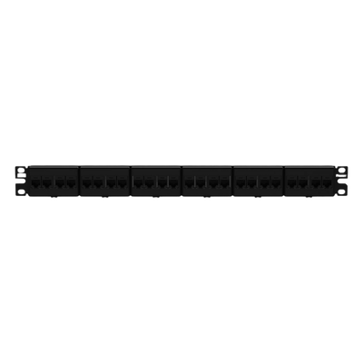 CP246X88BL - Panel de Parcheo / 24 Puertos / Categoría 6A / 1 UR / Plano / Negro