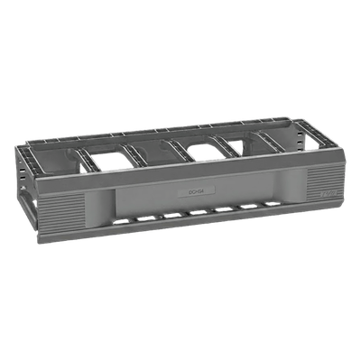 DCHS1 - Organizador de Cables Horizontal / 1 UR / 19in / 66 Cables Cat 5e/6/6a / Montaje sin Herramientas