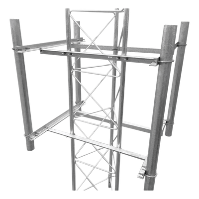 S-BLU-4SECG - Brazo Lateral para Antenas Sectoriales / 4 Sectores / Tubo Ø 2' / Altura 1 m (3.3 ft) / Galvanizado en Caliente / Compatible STZ30G/35G/45G