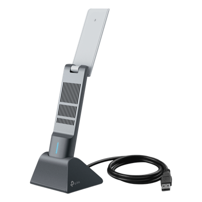 ARCHER-TX50UH - Adaptador USB Wireless Wi-Fi 6 / AX3000 (2402 Mbps + 574 Mbps) / Antenas de Alta Ganancia / USB 3.0 / Baja Latencia Gaming / WPA3 / Cuna Desmontable con Cable 1.2 m (3.9 ft)