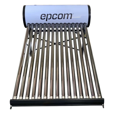 STELPWH150 - Calentador Solar de Agua / Baja Presión / 150 L / 15 Tubos de Vacío / Tanque Inoxidable Grado Alimenticio / Resistencia a Granizo 25 mm / Ánodo de Magnesio