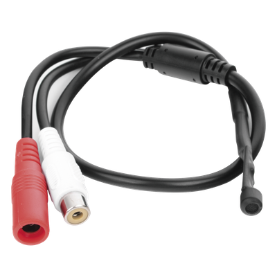 MIC104 - Micrófono Omnidireccional / Cancelación de Ruido / Cobertura 50-120 m² / Alta Fidelidad / Instalación Pared-Techo-CCTV / Protección de Polaridad