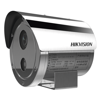 DS-2XE6445G0-IZS/304 - Cámara Bala IP / 4 Megapixel / Lente Motorizado 2.8 a 12 mm / Anticorrosión SUS304 / Antiexplosión ATEX-IECEx / IR 50 m (164 ft) / WDR 120 dB / IP68 / PoE