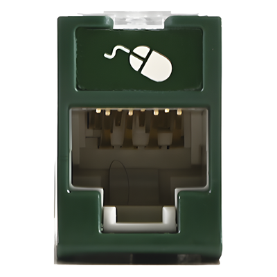 U6-H07NS - Jack RJ45 / Categoría 6 / UTP / Montaje Híbrido Plano o Angulado / Terminación 110 / Rango -10 a 60 °C