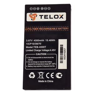TEB4000T - Batería Li-Ion / 4000 mAh / 3.8 VCC / 13.68 Wh / Carga 4.35 VCC