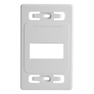 MX-FP-S-03-02B - Placa de Pared Modular / 3 Salidas / Blanco / Bulk / MAX / Z-MAX Blindados