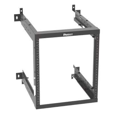 AWMR12 - Rack de Montaje en Pared / 19in / Profundidad Ajustable 18-21.5-25in / 12 UR / Rieles Roscados #12-24 Numerados / Acero con Recubrimiento en Polvo