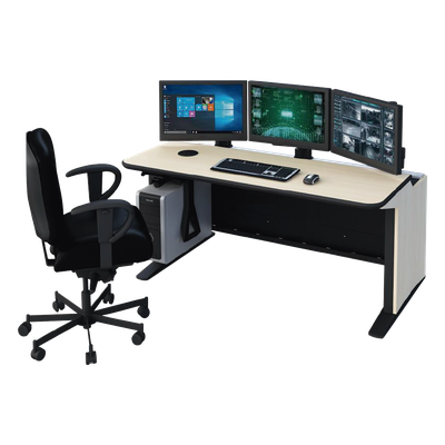 SYSB0023 - Mueble de Monitoreo / 1 Operador / Estructura Modular / Diseño Ergonómico / Compatible Video Wall