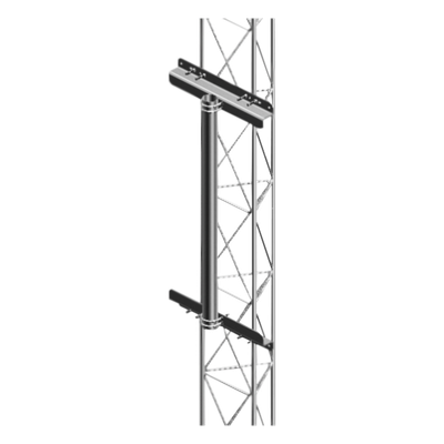 SFM-1MG - Mástil para Torre de Tramo / 1 m (3.3 ft) / Galvanizado por Inmersión en Caliente / Compatible STZ30G STZ35G STZ45G / Soporte de Antenas Pesadas