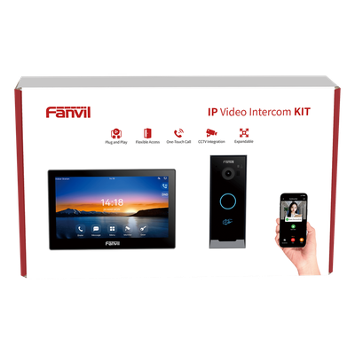 VIK-01 - Kit Videoportero IP / Pantalla Táctil 7" HD / Cámara 2 Megapixel / Wi-Fi Dual Band / PoE / 10,000 Tarjetas RFID / ONVIF