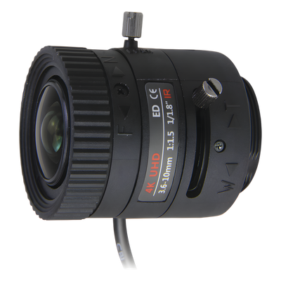 SYS-03610-DIRS - Lente Varifocal / 3.6-10 mm / 4K / Iris Automático DC / Día/Noche / Formato 1/1.8 / Apertura f/1.8