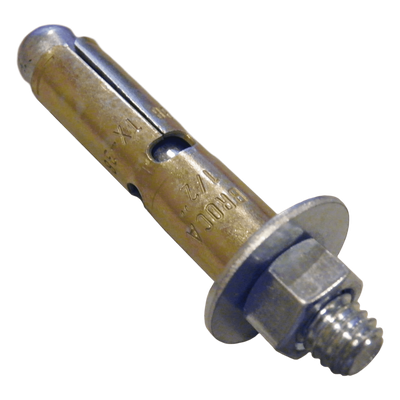 ANC-TX14212 - Taquete de Expansión / Cuerda 1/4" (6.4 mm) / Largo 2 1/2" (63 mm) / Carga Tensión 410 kg / Broca 3/8" (10 mm) / Norma GSA FF-S-325