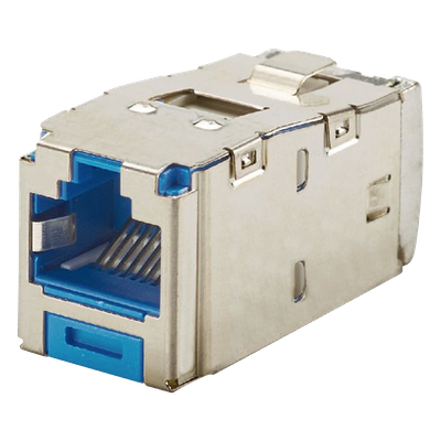 CJS6X88TGBUY - Conector Jack / Blindado / Cat 6A / 8P8C / TG Mini-Com / Terminación sin Impacto / -10°C a 65°C / 22-26 AWG