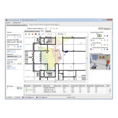 IPVSDTEXPERT - IP Video System Design EXPERT Tool / Software de Diseño para el Sistema de Vídeo IP / Hasta 256 Cámaras por Proyecto